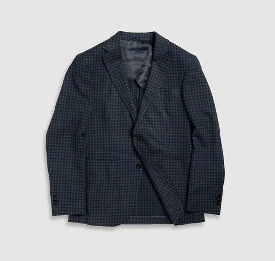 Rodd & Gunn men's navy check jacket.