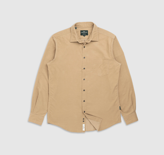 Rodd & Gunn button-down beige shirt.