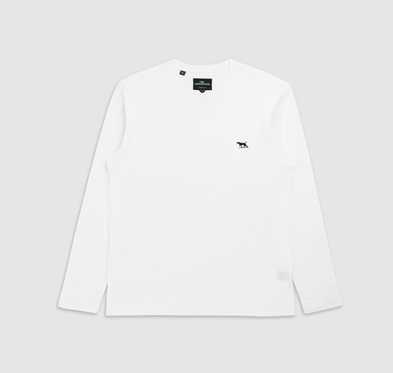Rodd & Gunn men's white long-sleeve t-shirt.
