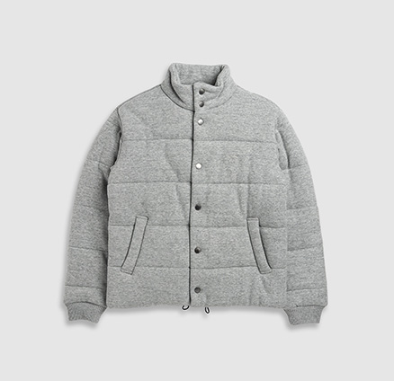 Rodd & Gunn grey men's puffer jacket.