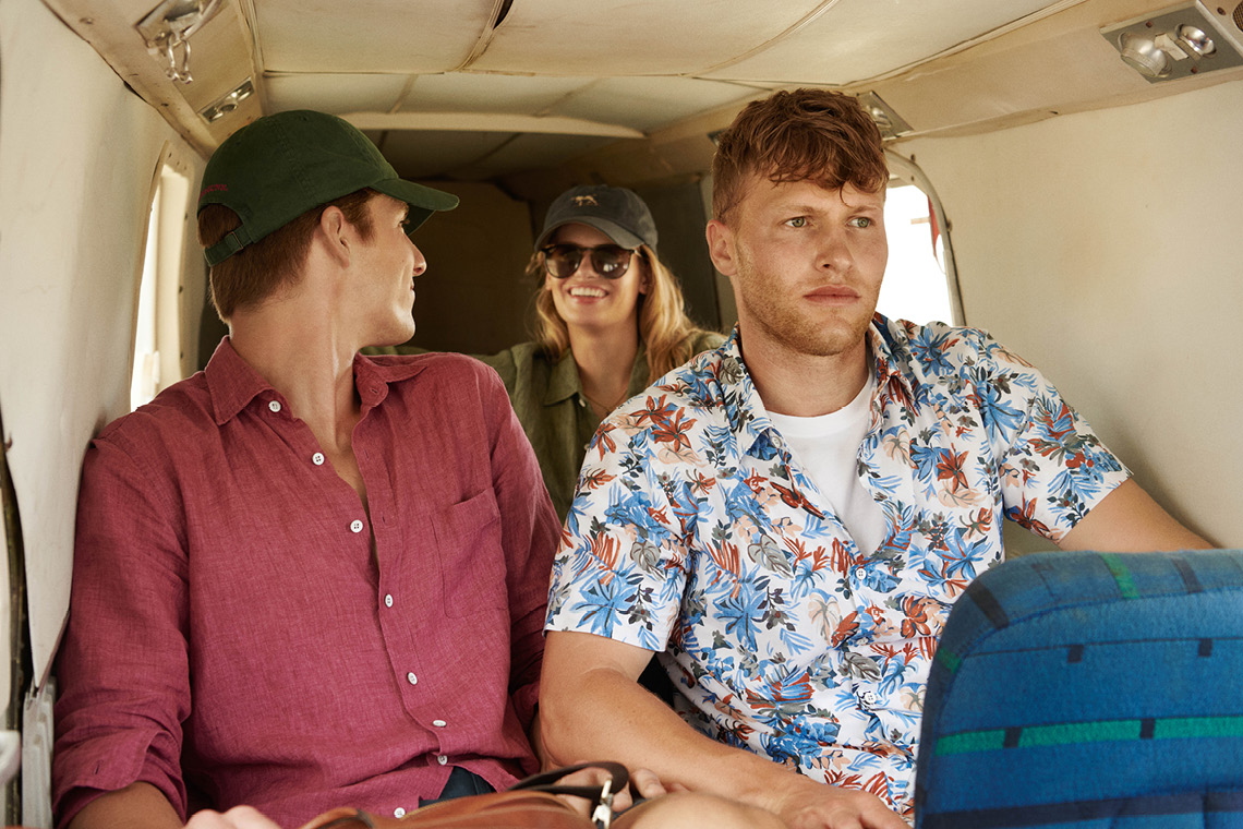 Rodd & Gunn summer clothes on the journey to paradise.
