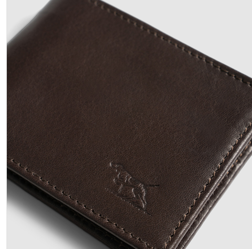 Rodd & Gunn brown leather wallet.