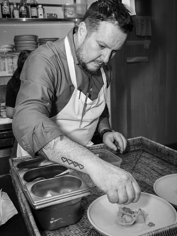Executive Chef Matt Lambert Plating