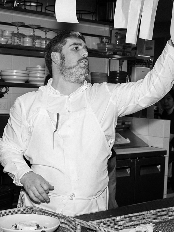 A picture of a chef at work